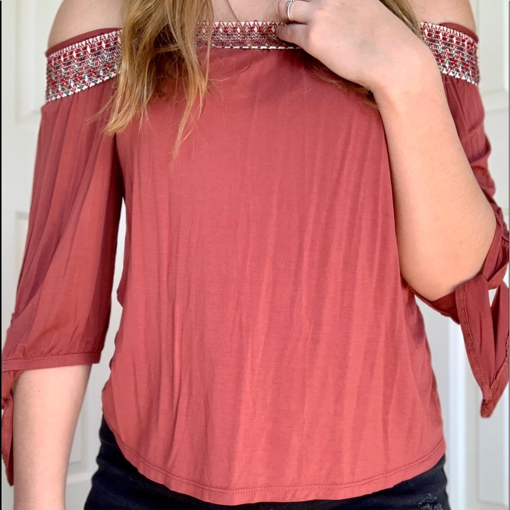 Off the shoulder shirt
